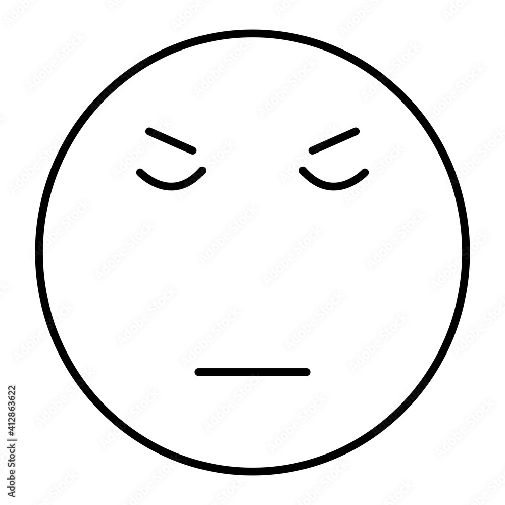 Vector Neutral Outline Icon Design Vector Neutral Outline Icon Design