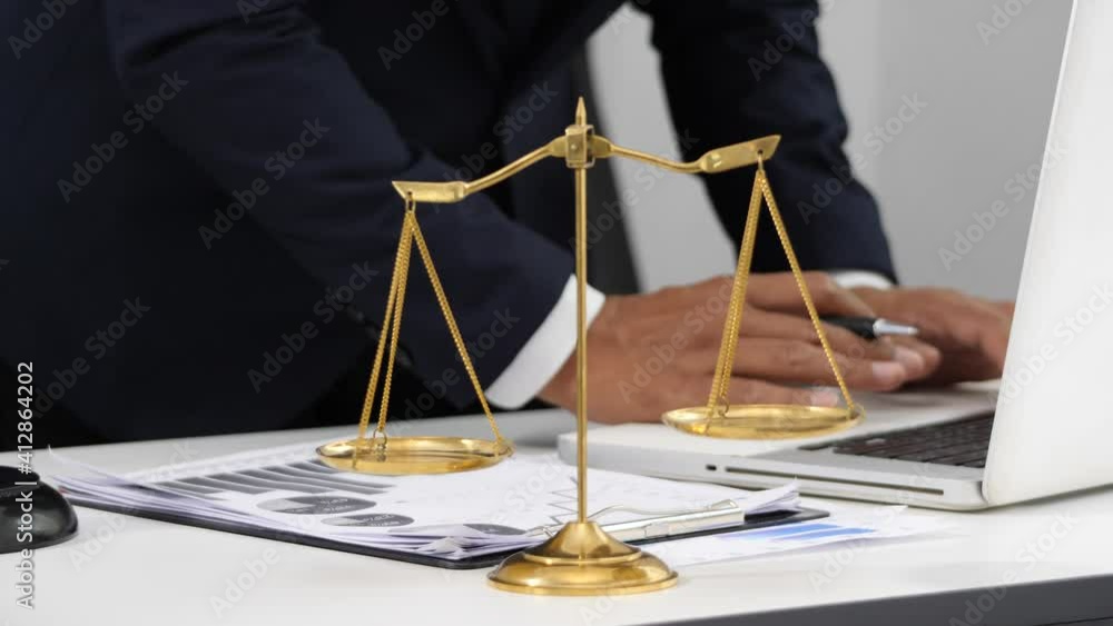 Male lawyer or judge wearing team meeting with client, Law and Legal services concept Male lawyer or judge wearing team meeting with client, Law and Legal services concept