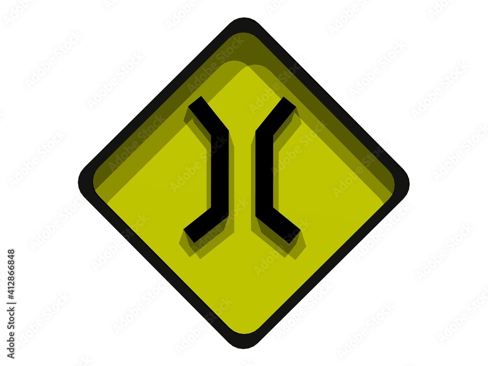 yellow traffic sign yellow traffic sign