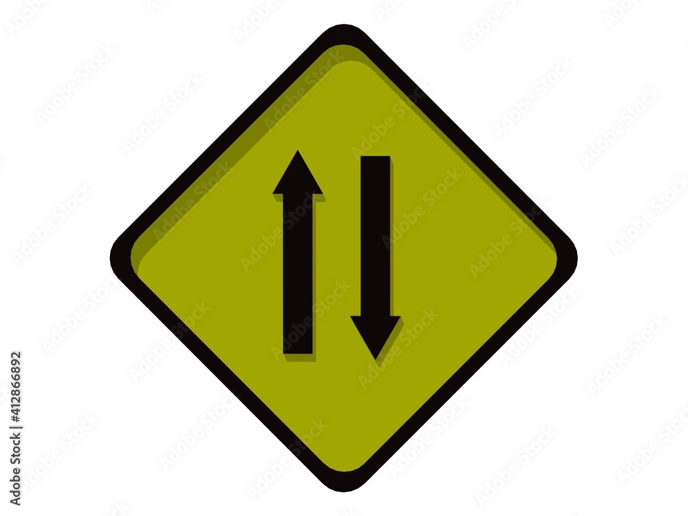yellow road sign yellow road sign