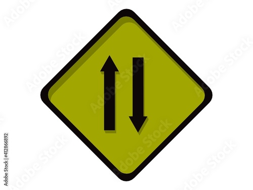 Free Download yellow road sign - GFXLoad