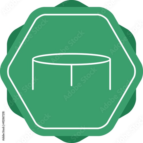 Unique Stool Line Vector Icon
