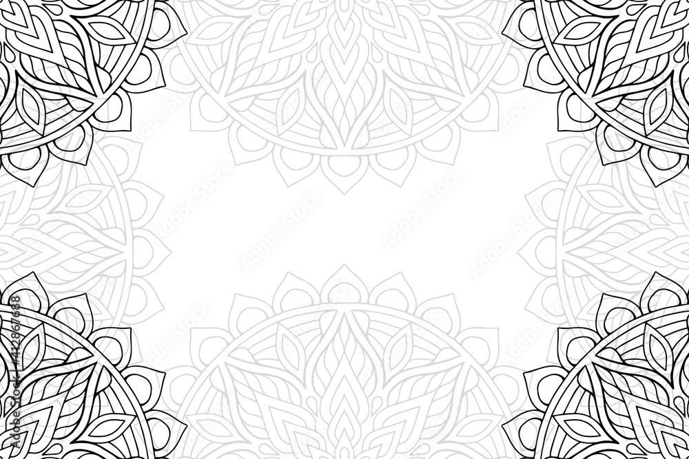 Fototapeta premium Ramadan kareem background with mandala ornament
