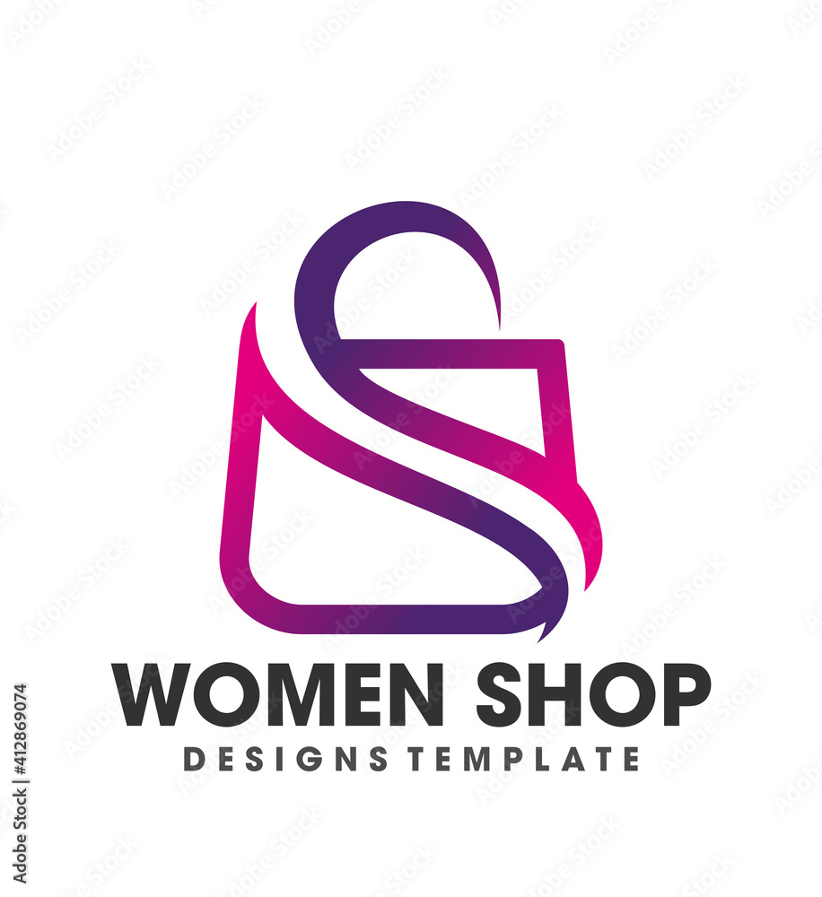 Smart women Creative logo templates made for online shopping. Smart women Creative logo templates made for online shopping.
