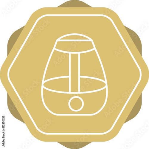 Unique Humidifier Line Vector Icon