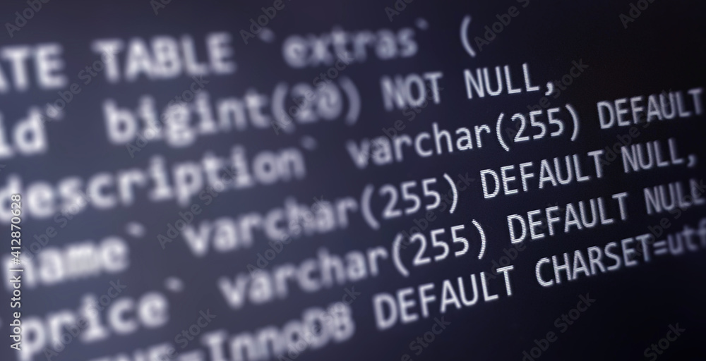 Coding concept. Software development monitor. Technology display. Application source code background Coding concept. Software development monitor. Technology display. Application source code background