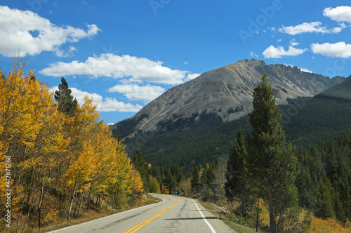 Road in the Rockies - Rocky Mountains, Colorado