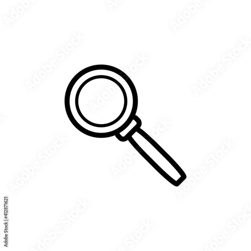 Magnifying Icon Design Vector Template
