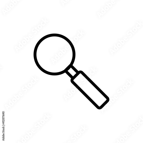 Magnifying Icon Design Vector Template