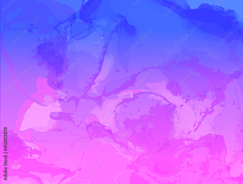 Abstract Fluid. Pink Blue Vector Motion. Modern Flow Pattern. Alcohol Inks Paint Texture. Futuristic Abstract Fluid. Gradient Liquid Wallpaper. Minimal Dynamic Marble. Graphic Abstract Fluid.