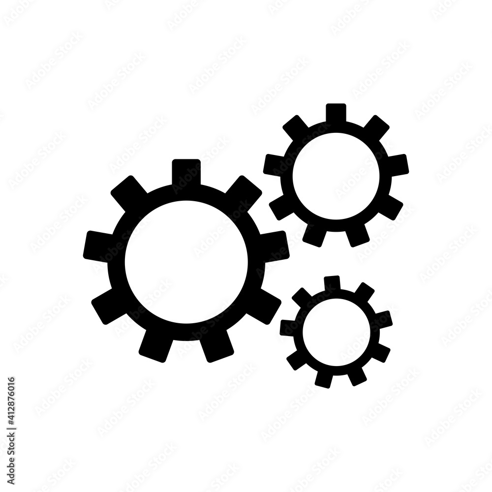 Gear Setting Icon Vector Design Template