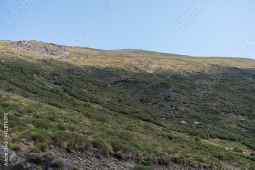 mountainous landscape in Sierra Nevada in southern Spain