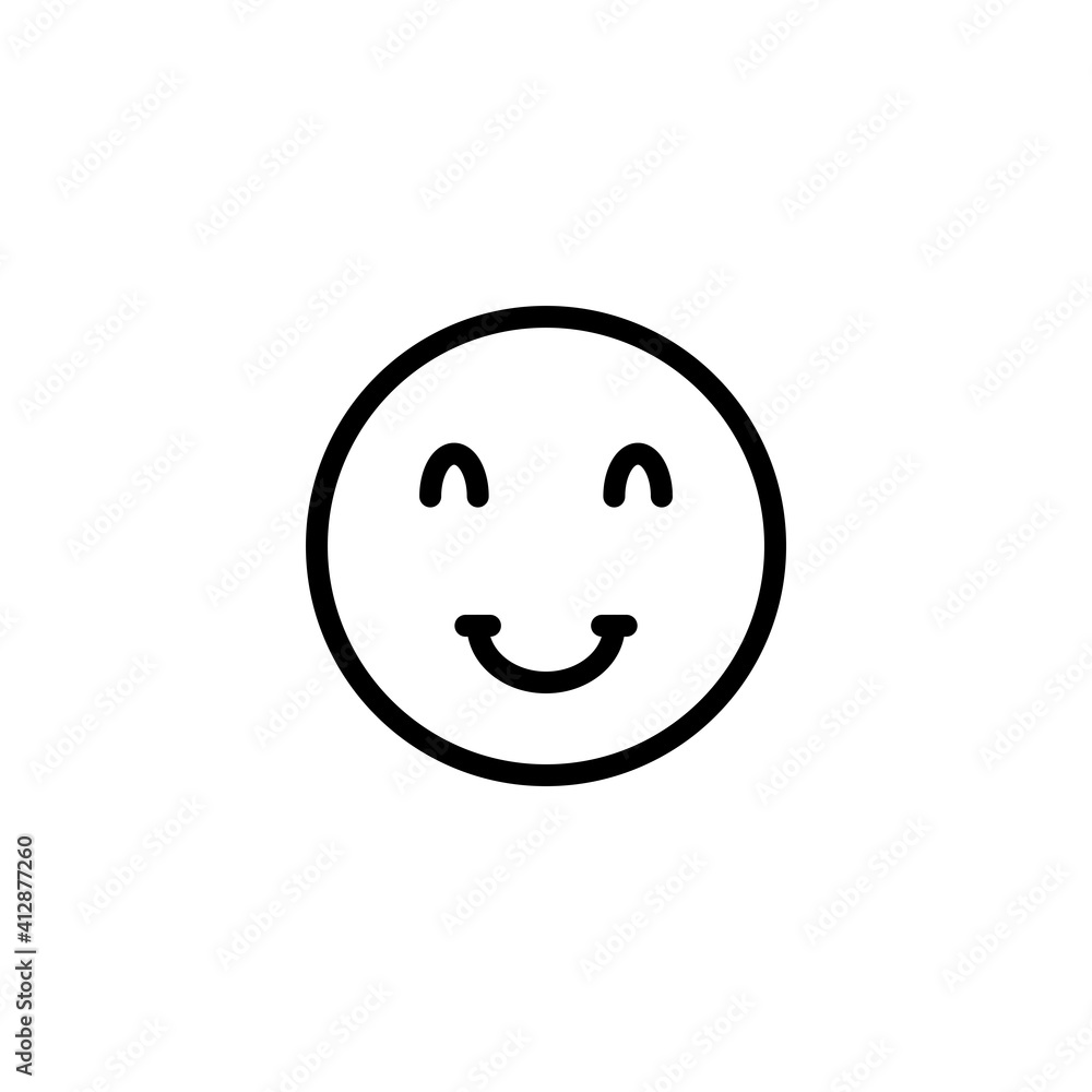 Fototapeta premium smile face icon design vector template