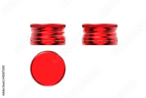 3d illustration of bottle screw cap isolated