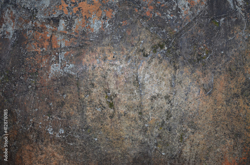 Texture of old gray concrete wall for background