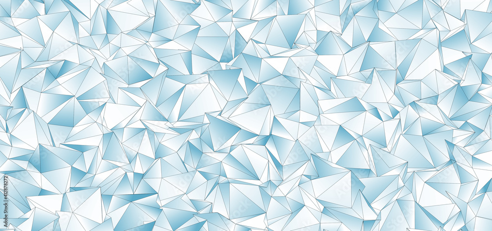 Fototapeta premium 3d Triangles, abstract background. Design wallpaper.