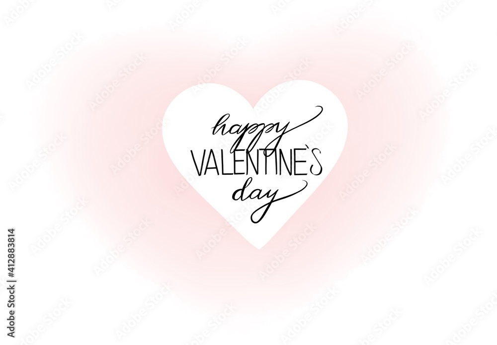 pink heart with lettering in pink heart with lettering in
