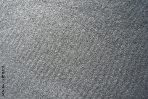 Top view of simple gray cotton jersey fabric
