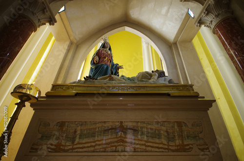 Castelpetroso - Molise - Basilica Minore dell'Addolorata Sanctuary - Some details inside the church