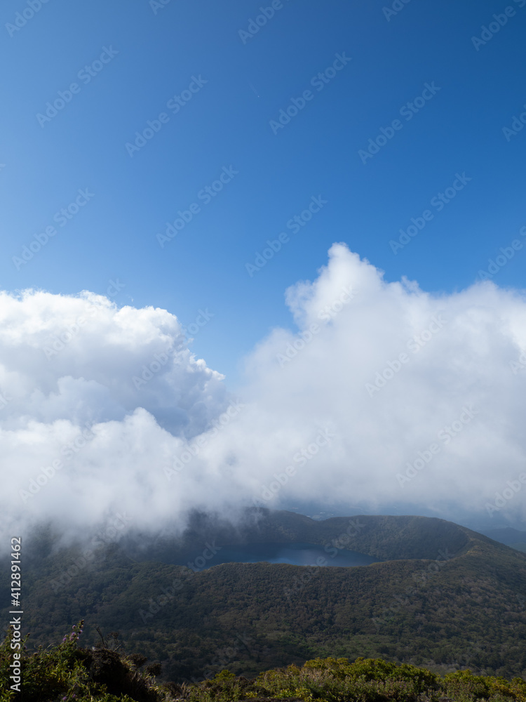 clouds over the mountains