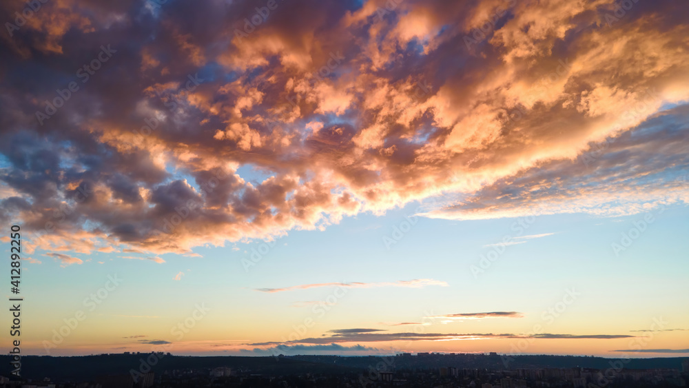 Obraz premium Sunset in Chisinau, Moldova
