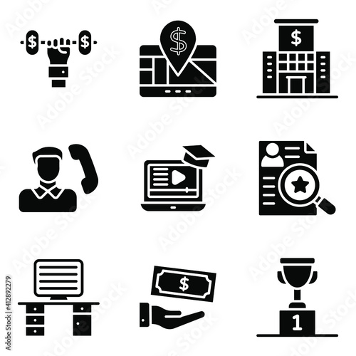 Seo and Web Solid Icons Pack 