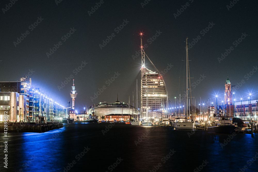 Neuer Hafen - Skyline Bremerhaven 