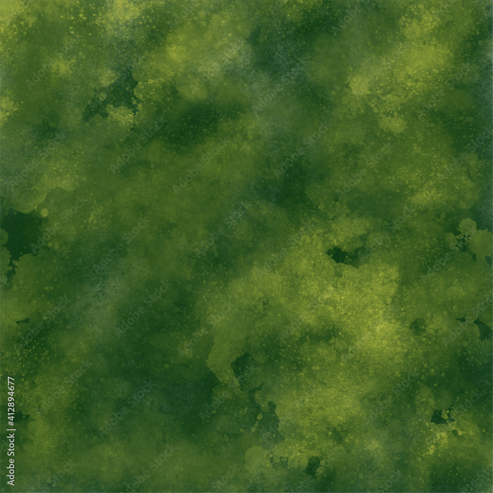 a watercolor background consisting of a mix of green shades