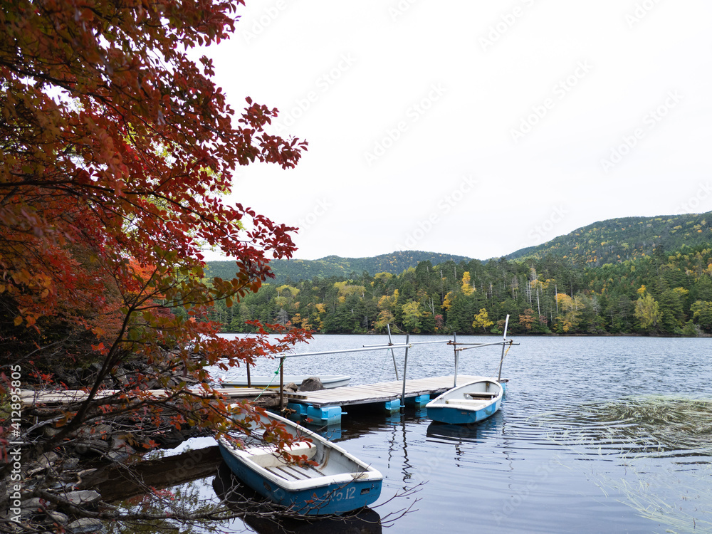 Obraz premium boats on the lake