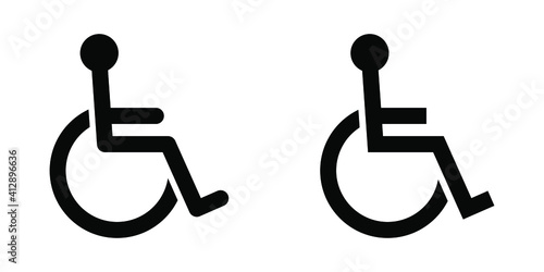 Disabled Handicap icon. vector illustration