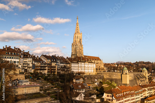 Wallpaper Mural Bern Cathedral with some clouds Torontodigital.ca