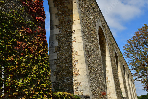 Louveciennes; France - september 9 2019 : aqueduct photo