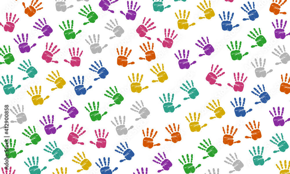 colorful hands pattern. colorful hands pattern.