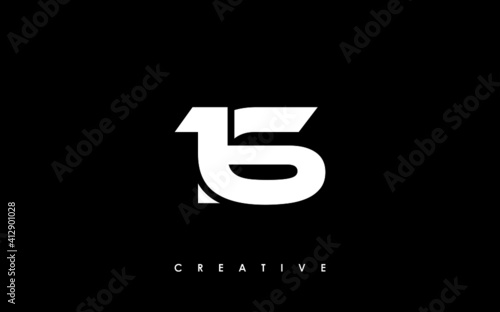 16 Letter Initial Logo Design Template Vector Illustration photo