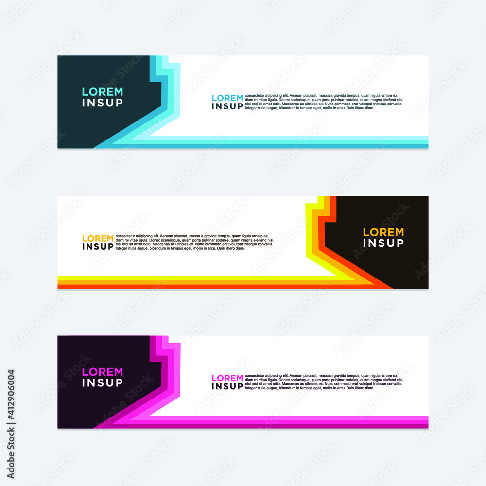 abstract geometric web design banner template isolated on dark grey background abstract geometric web design banner template isolated on dark grey background