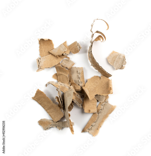 Cardboard, Carton, Ripped Kraft Paper, Wrapping Piece