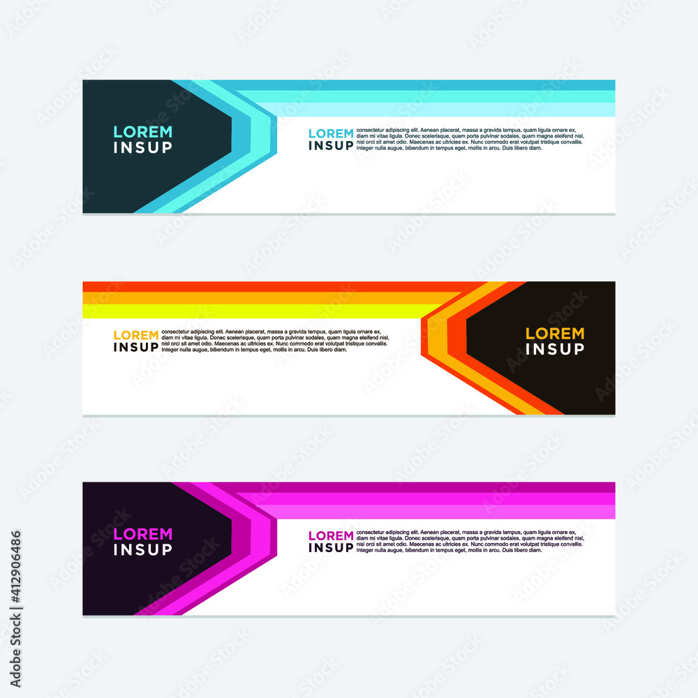 abstract geometric web design banner template isolated on dark grey background abstract geometric web design banner template isolated on dark grey background