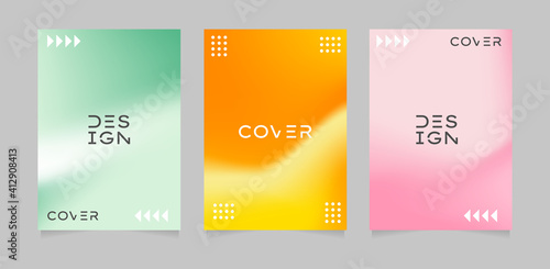 cover design template with Texture decorative elements with gradient and freedom style. Eps 10 vector illustration
