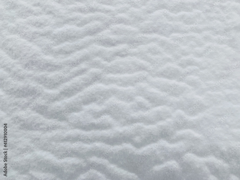 Naklejka premium White snow winter background, snowy rippled texture.