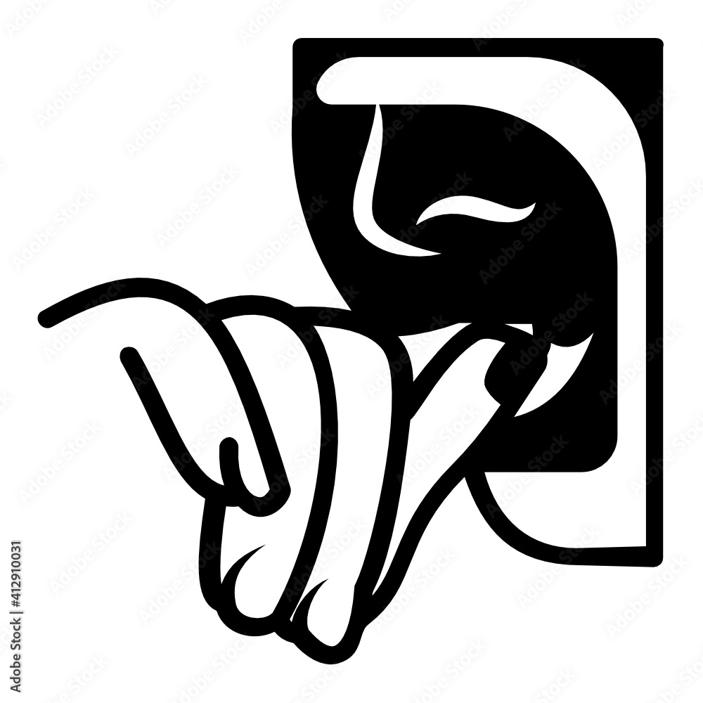 Nail biting concept vector icon design, Addiction and bad habits symbols on white background, oral compulsive habit stock illustration Nail biting concept vector icon design, Addiction and bad habits symbols on white background, oral compulsive habit stock illustration