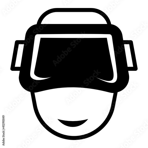gamer vector icon design, Addiction and bad habits symbols on white background, electronic athlete concept, irregular sleep stock illustration