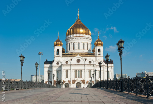 The Cathedral of Christ the Saviour in sunny summer morning. Moscow. Russia © E.O.