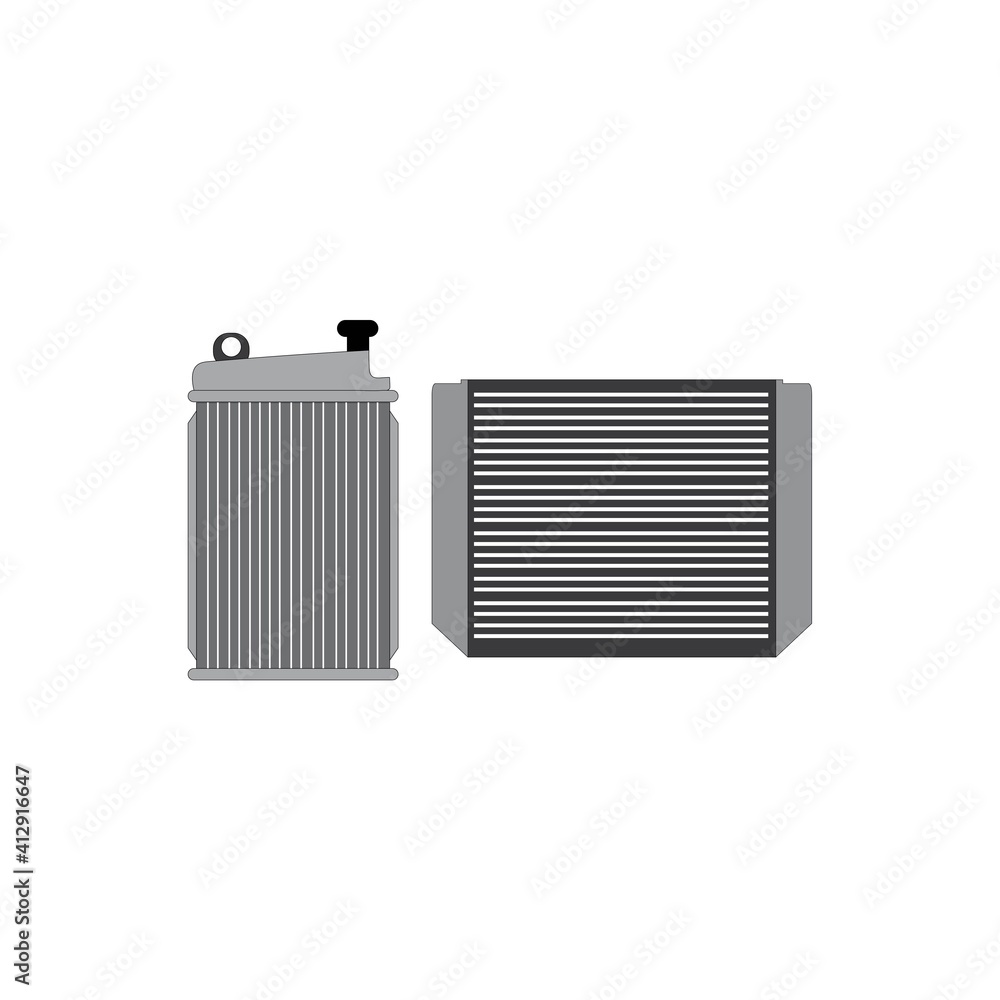 Fototapeta premium Motor radiator vector design