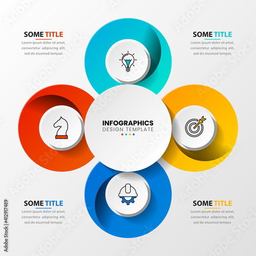 Infographic design template. Creative concept with 4 steps