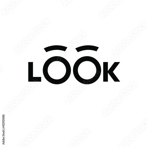 look logo icon design illustration