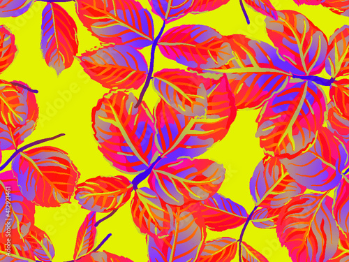 Lemon Seamless Pattern. Psychedelic Citron Motif. Vector Summer Citrus Print. Modern Hand Drawn Background. Simple Marker Lime. Botanical Illustration.