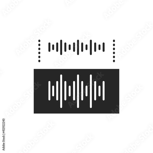Soundproofing color line icon. Pictogram for web page