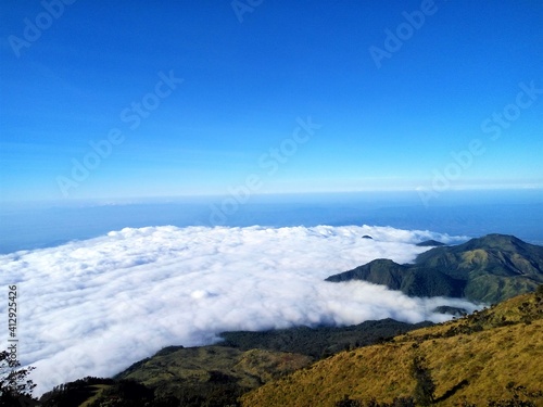 Wallpaper Mural clouds over the mountains Torontodigital.ca