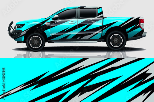 Car wrap graphic racing abstract background for wrap and vinyl sticker