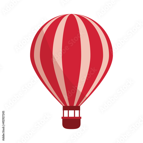 amusement park carnival hot air balloon flat design
